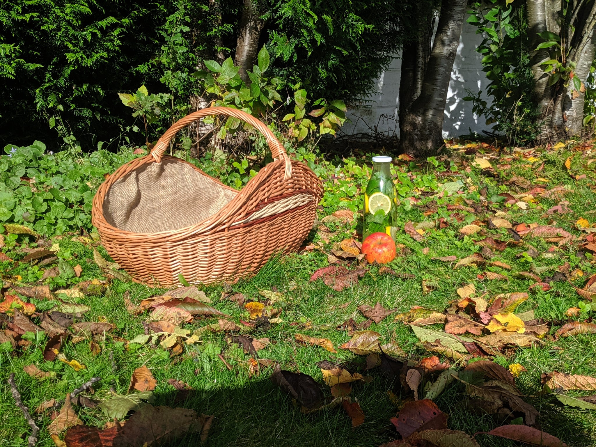 panier porte buches en osier